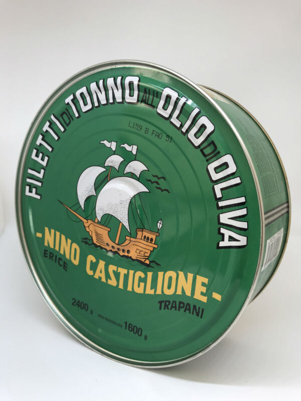 Filetti di Tonno in Olio d'Oliva Formato Maxi 2.400kg prodotti tipici trapanesi e siciliani da Diego iltipico.net